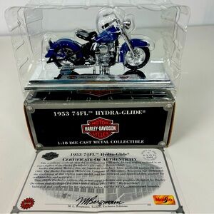 1953 74FL HYDRA-GLIDE 1:18 DIE CAST METAL COLLECTIBLE